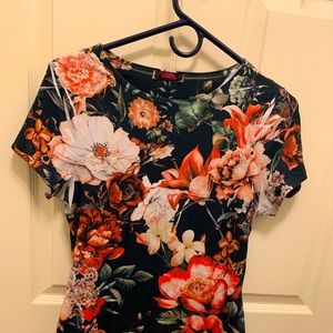 Blue Floral Print Shirt!